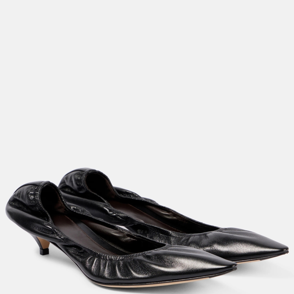 The Row Black Liisa Kitten Heels - Size 41